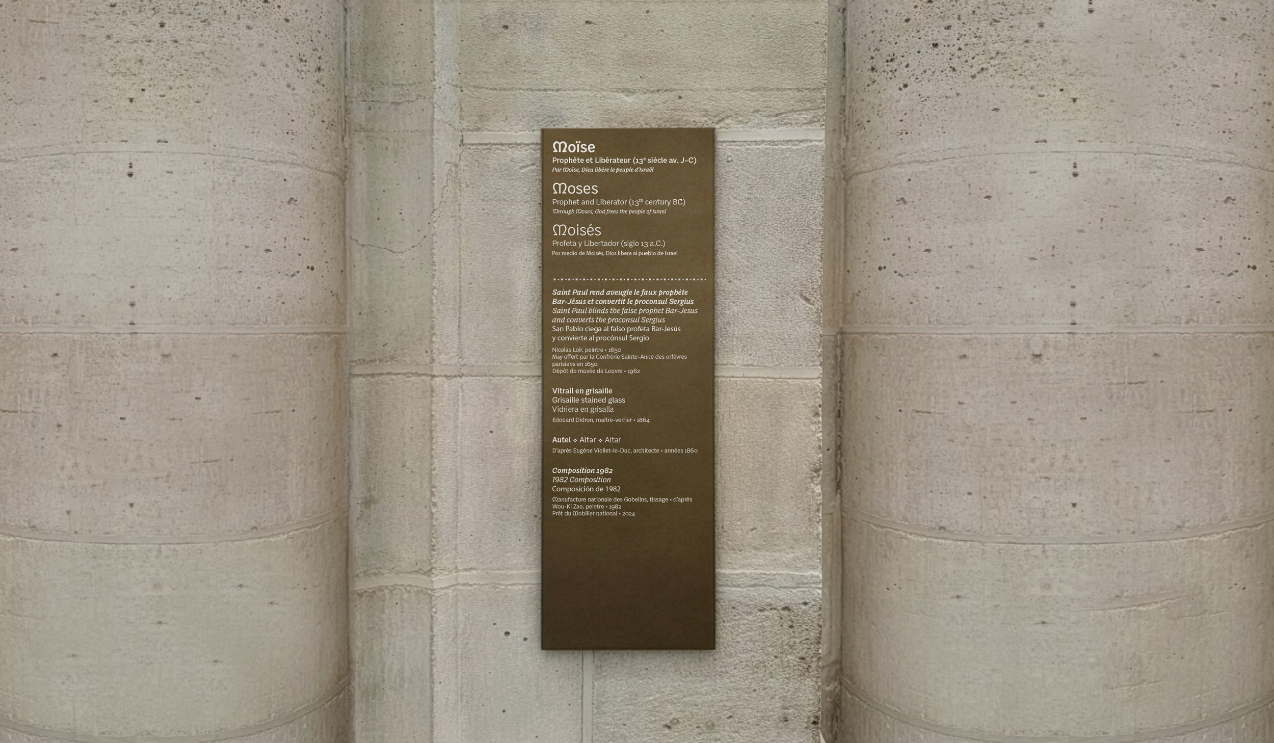 Signalétique, Notre-Dame de Paris - Cecil Studio